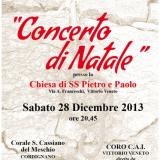 ... il manifesto del Concerto di Natale 2013 ... 